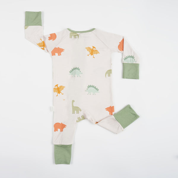 Dino Dreams Long Sleeves Zipper Romper