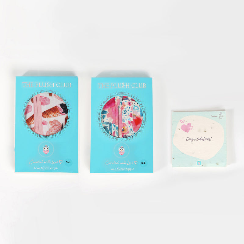 Butterchoc & Pinkrose Long Sleeves Zipper Gift Set