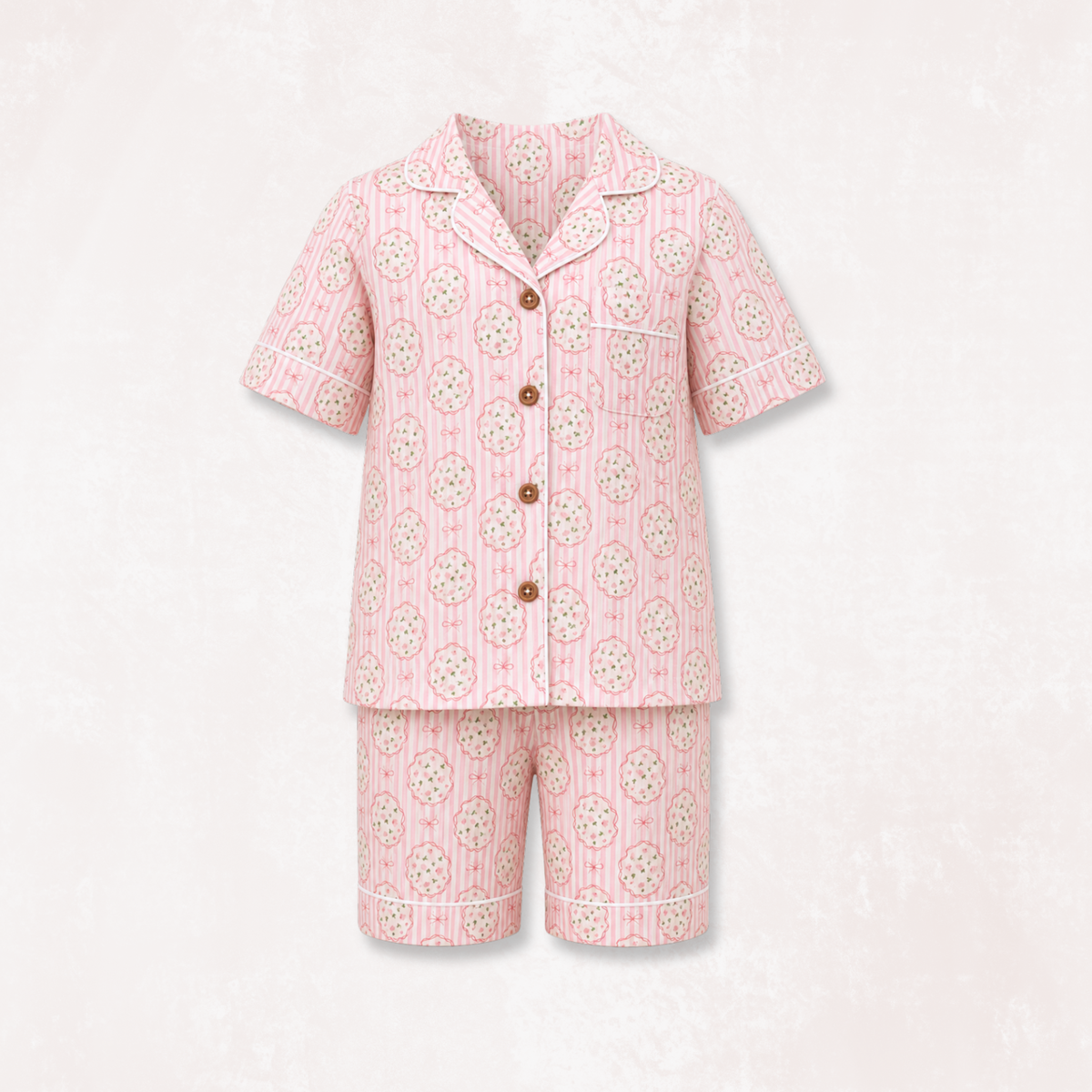 Blossom Tales Half Pajama Set
