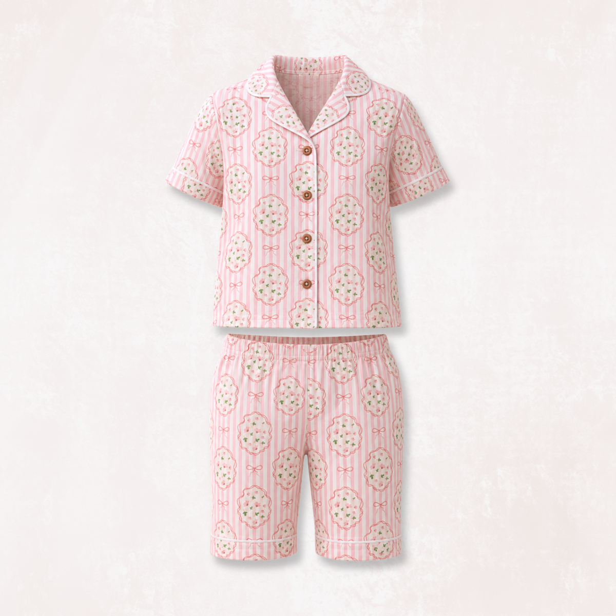 Blossom Tales Half Pajama Set