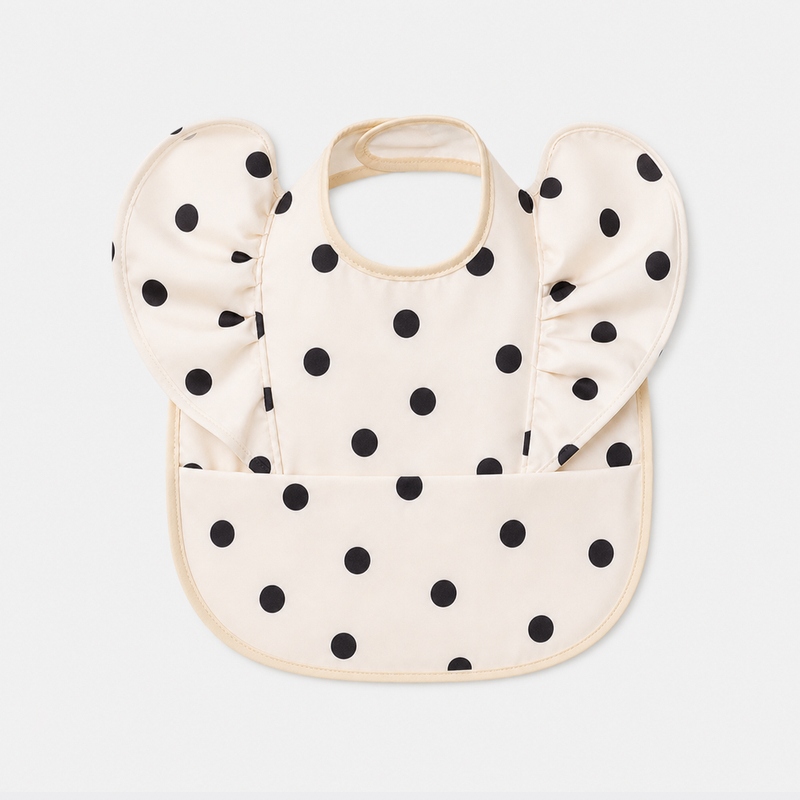 Polka Dot Waterproof Feeding Bib