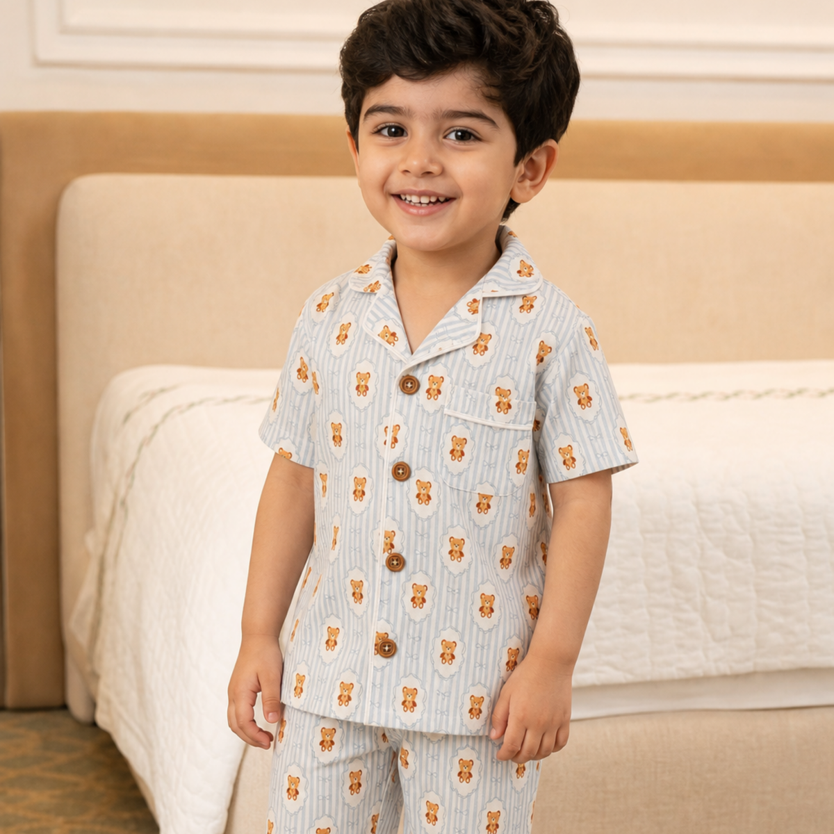 Teddy Tales Half Pajama Set