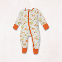 Dino World Long Sleeves Zipper Romper