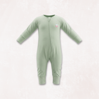 Signature Long Sleeves Zipper Romper For Baby (Mint Green)