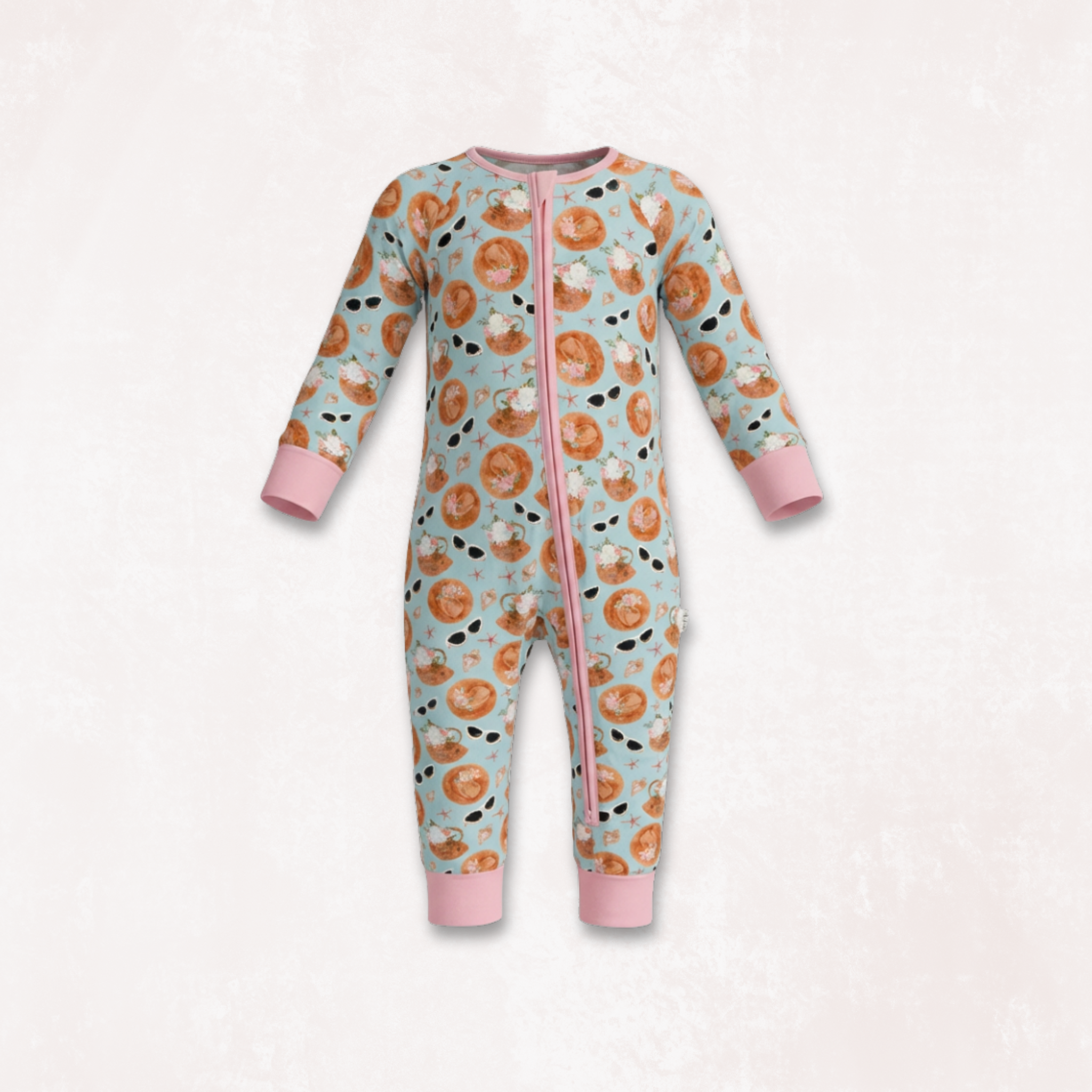 Hamptons Long Sleeves Zipper Romper For Baby