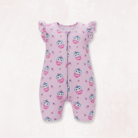 Owlster Half Sleeves Zipper Romper For Baby