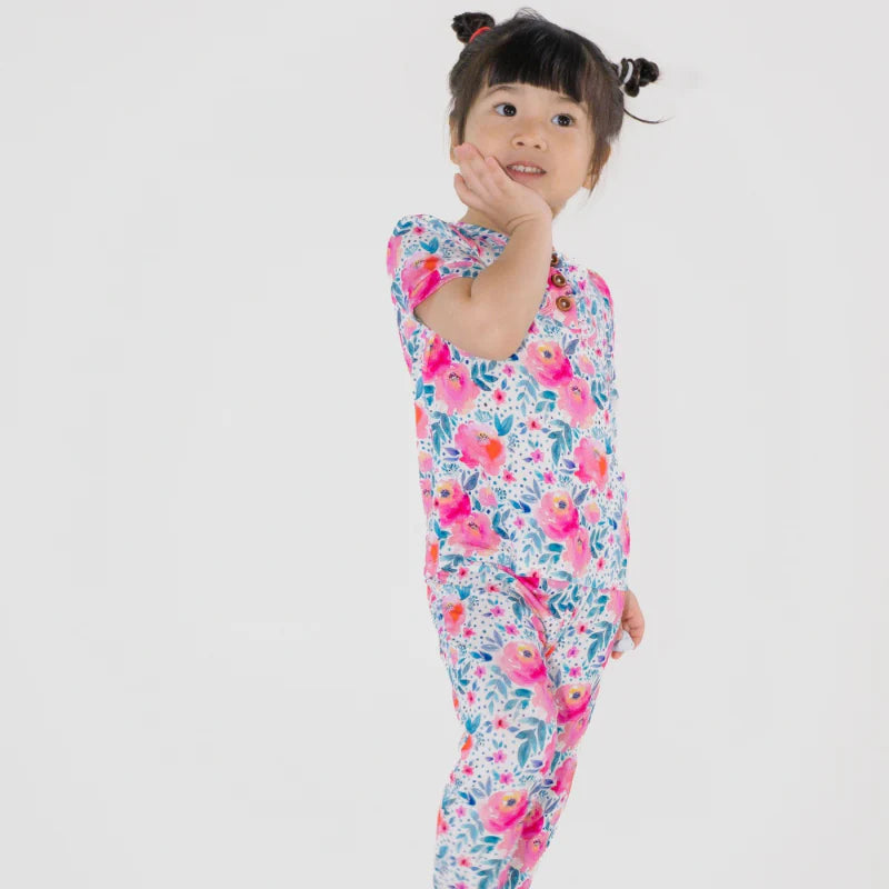 Pink Rose & Lemon Angel Pajama Set Combo