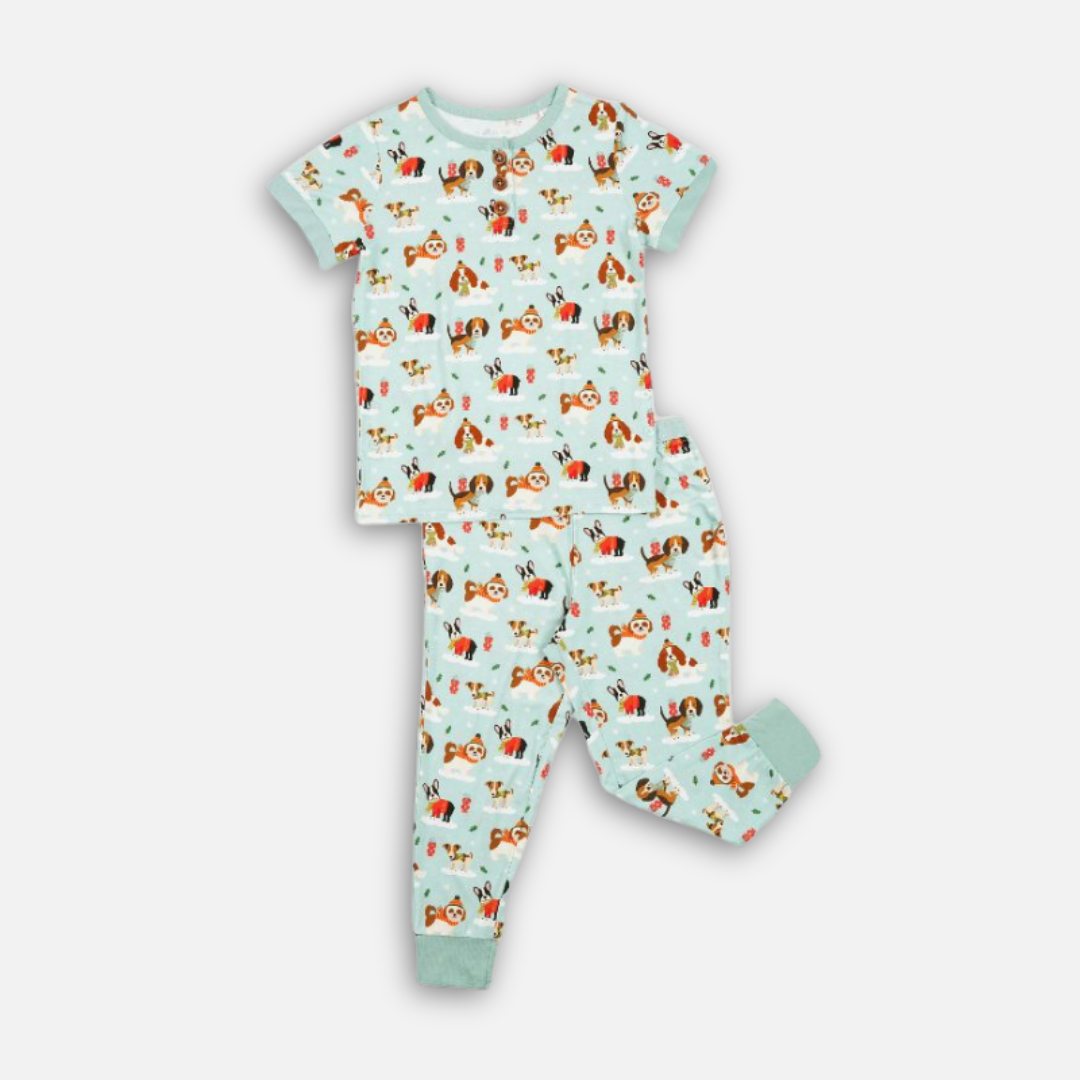 Puppy Love Blue Kids Pyjama Set