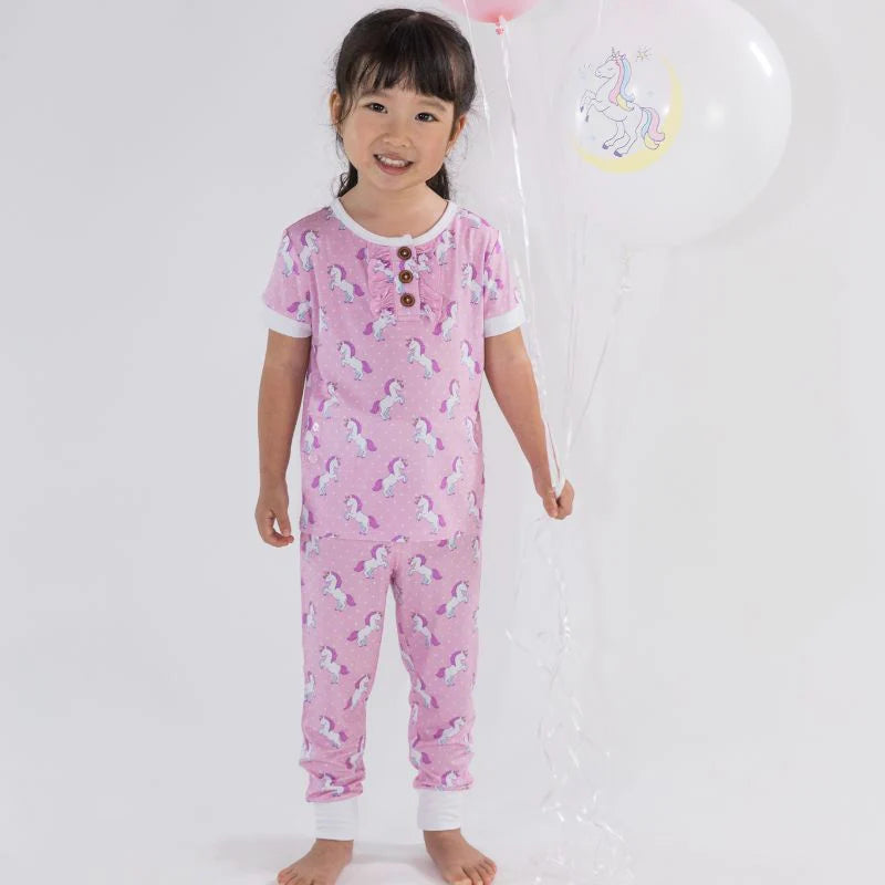 Puppy Love Pink & Unicorn Wonderland Pajama Set Combo