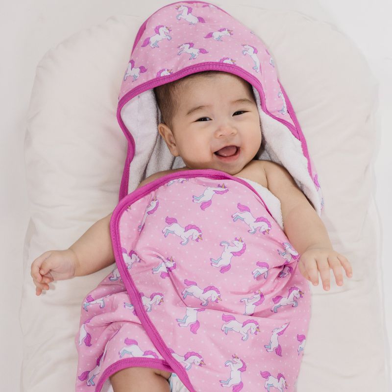 Unicorn Wonderland Bamboo Hooded Towel