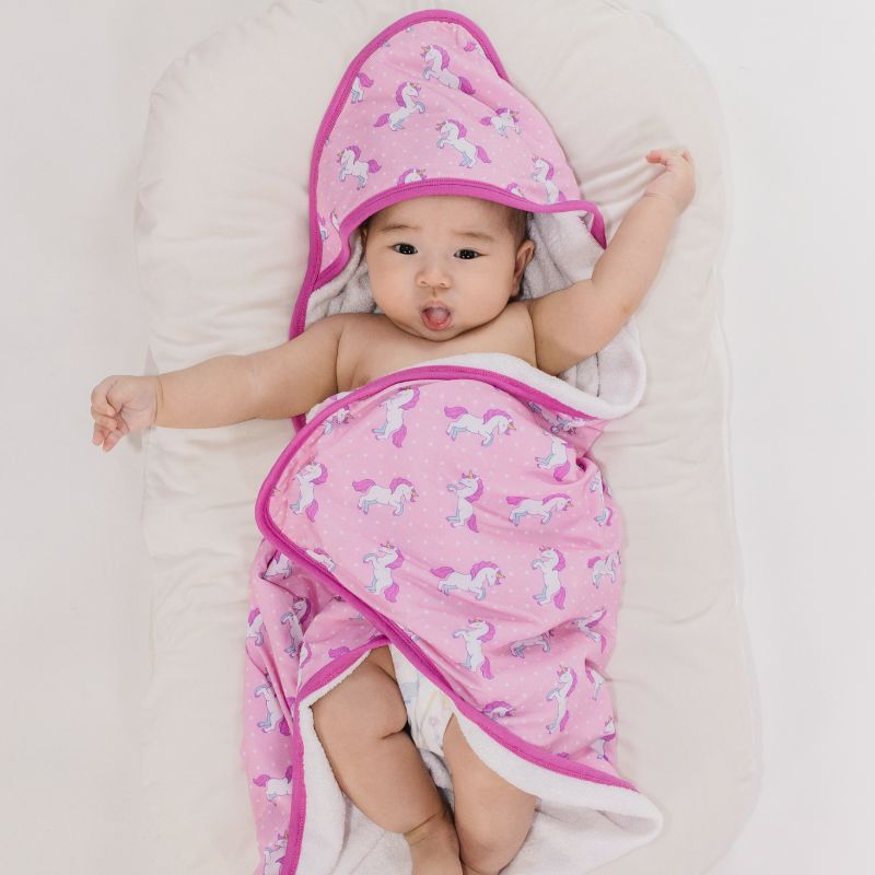 Unicorn Wonderland Bamboo Hooded Towel