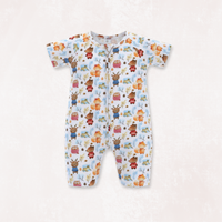 Nordicwild Half Sleeves Zipper Romper For Baby