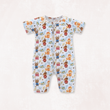 Nordicwild Half Sleeves Zipper Romper For Baby