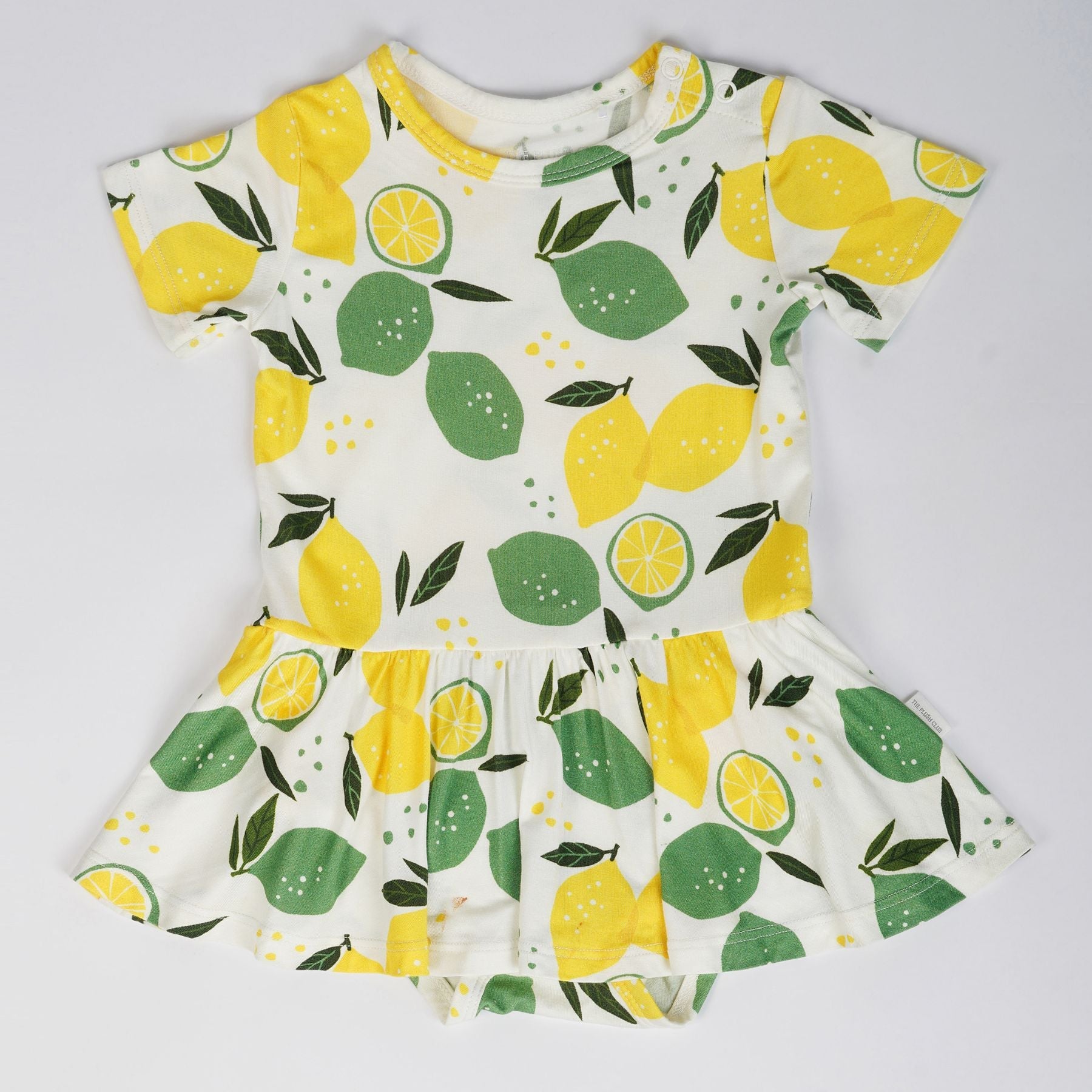 Lemon Angel Bodysuit Twirl Baby Girl Dress
