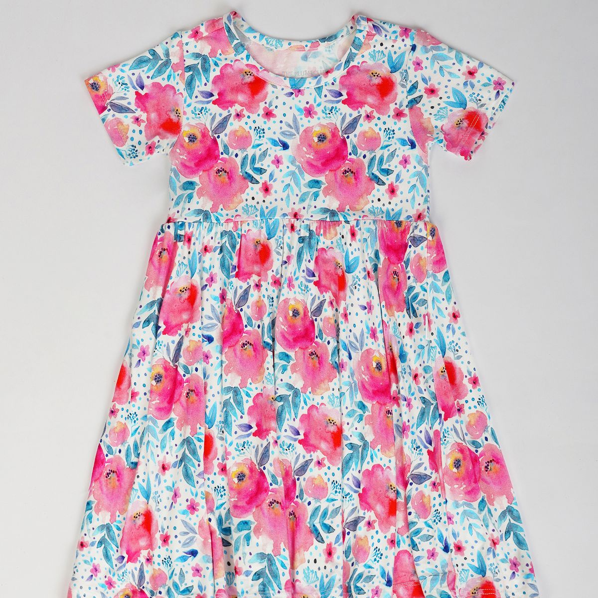 Pink Rose Bodysuit Twirl Baby Girl Dress