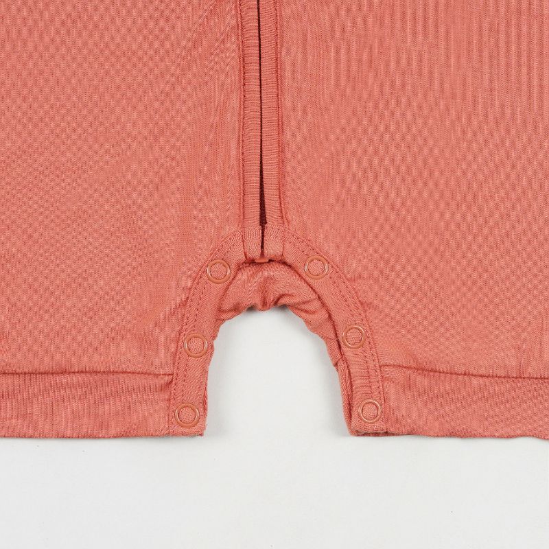 Copper Kiss Half Sleeves Zipper Romper For Baby