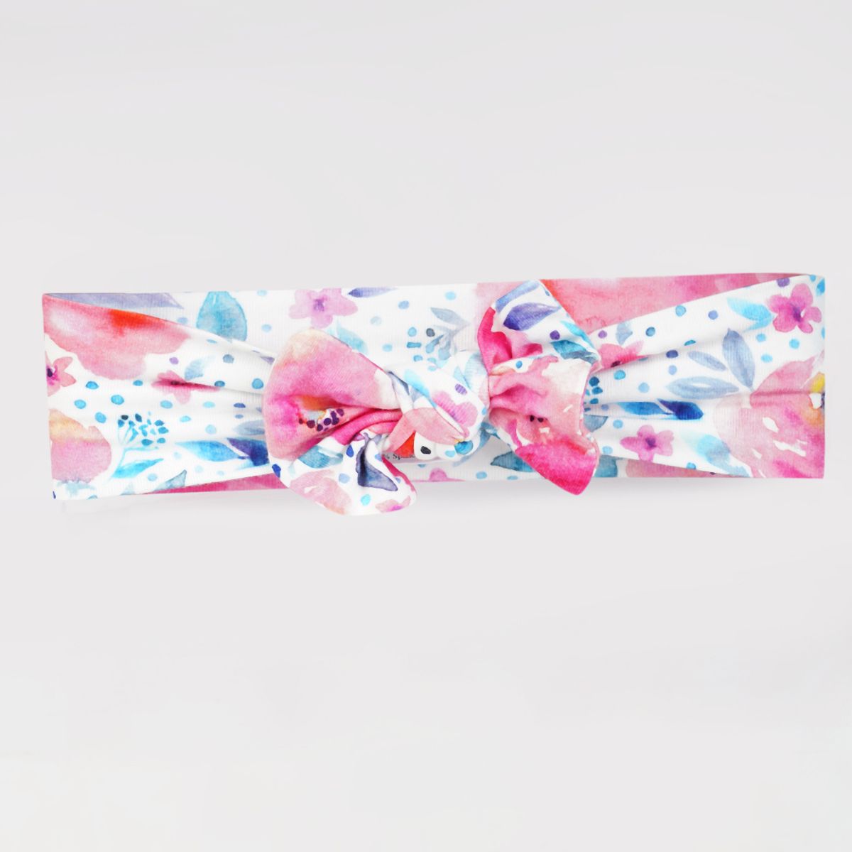 Pink Rose Newborn Swaddle Blanket and Headband combo