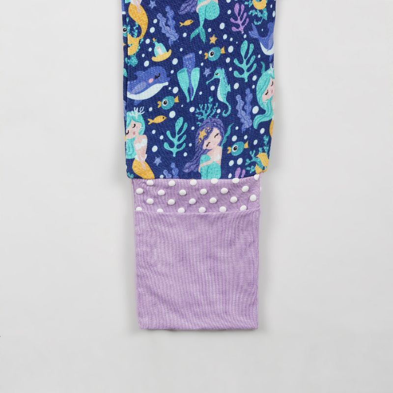 Mermaid Dreams Long Sleeves Zipper Romper For Baby