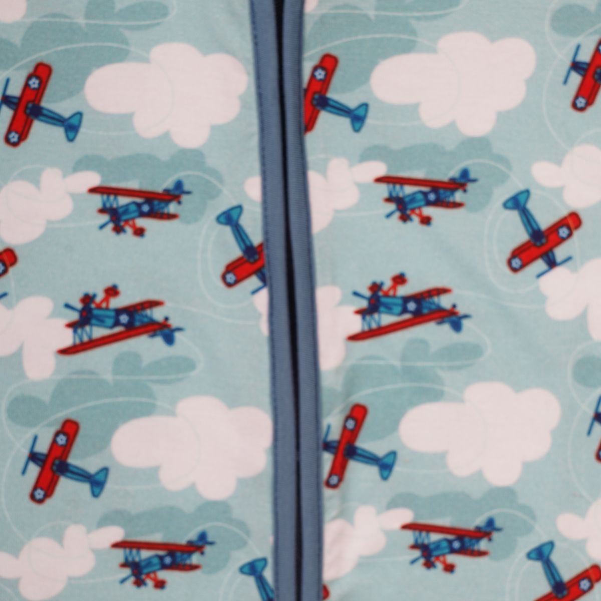 Jet Set Go Half Sleeves Zipper Romper For Baby