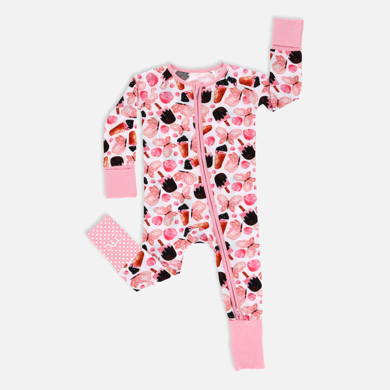 Butterchoc Long Sleeves Zipper Romper For Baby