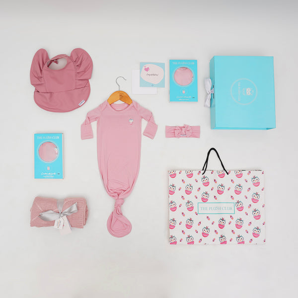 New Born Essentials Baby Girl Premium Gift Set