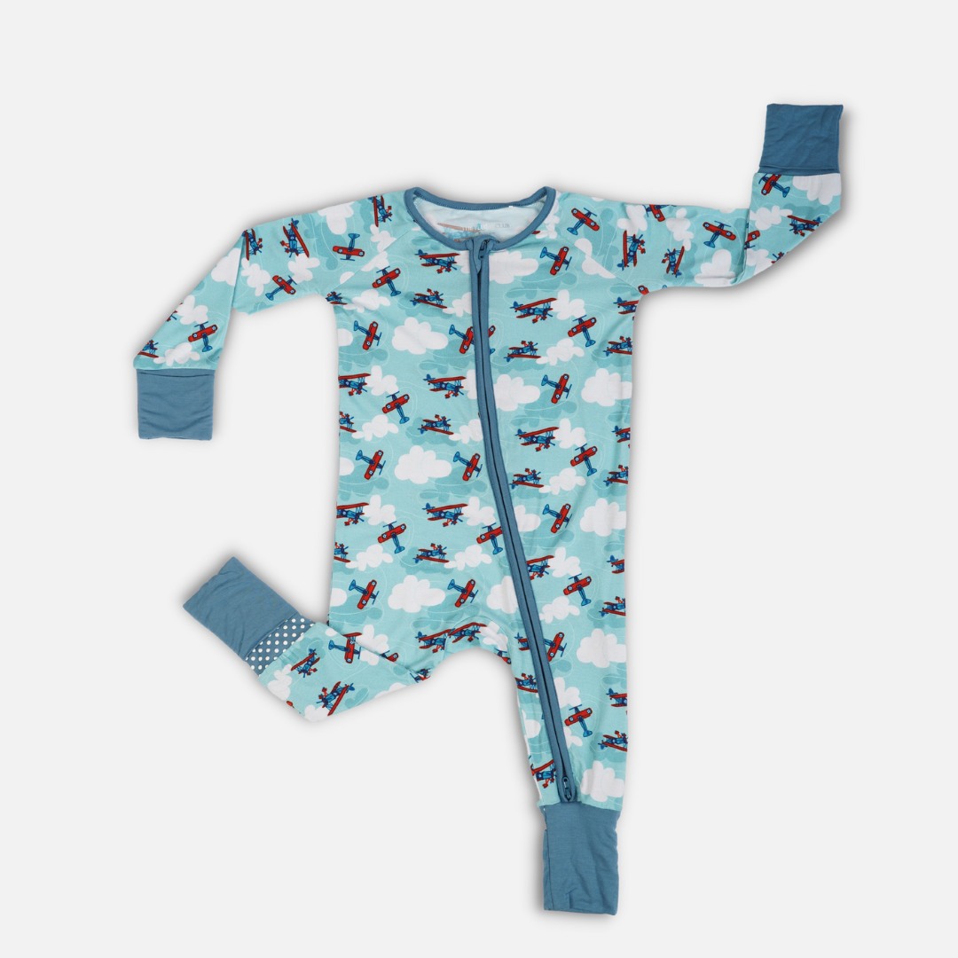Jet Set Go Long Sleeves Zipper Romper For Baby