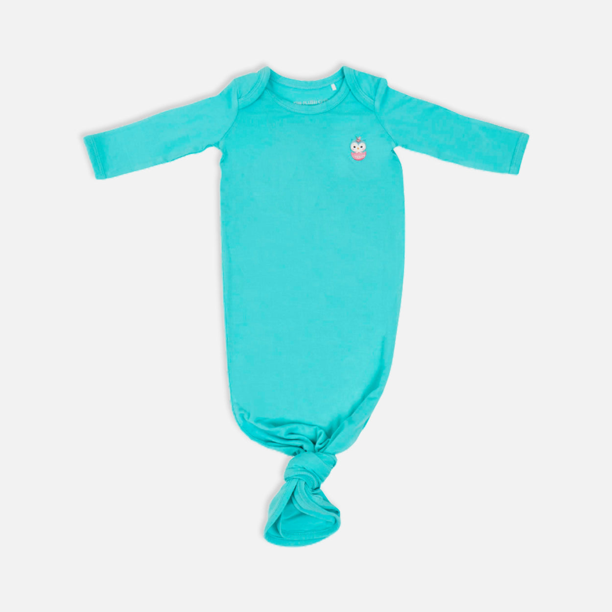 Signature Newborn Baby Toffee Knot Gown  Bodysuit (Aqua Blue)