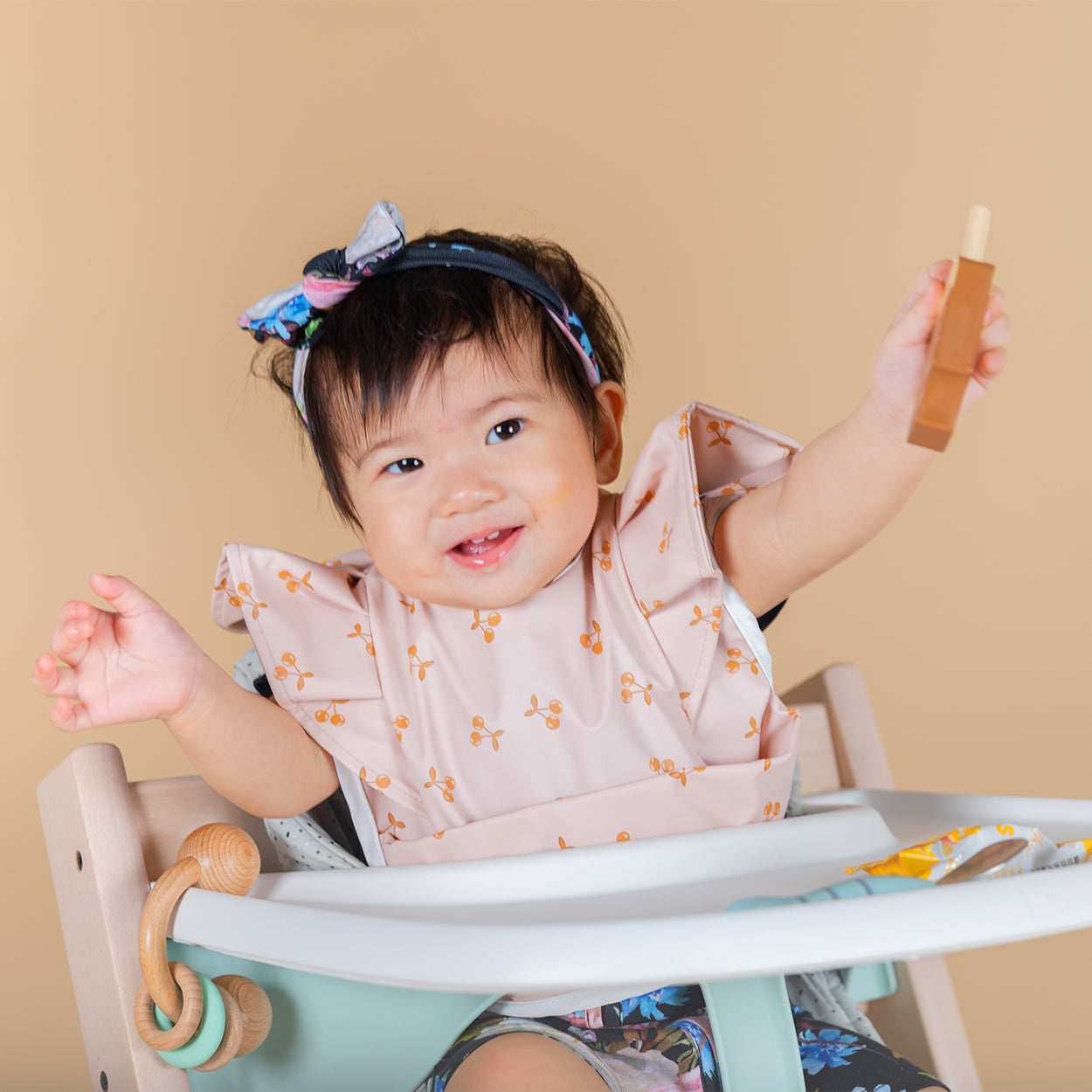 Cherry Blossom | Waterproof Feeding Bib