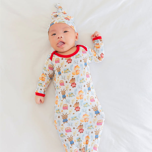 Nordicwild Newborn Baby Toffee Knot Gown  Bodysuit