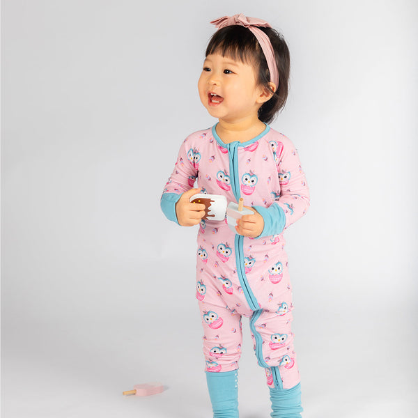 Owlster Long Sleeves Zipper Romper For Baby