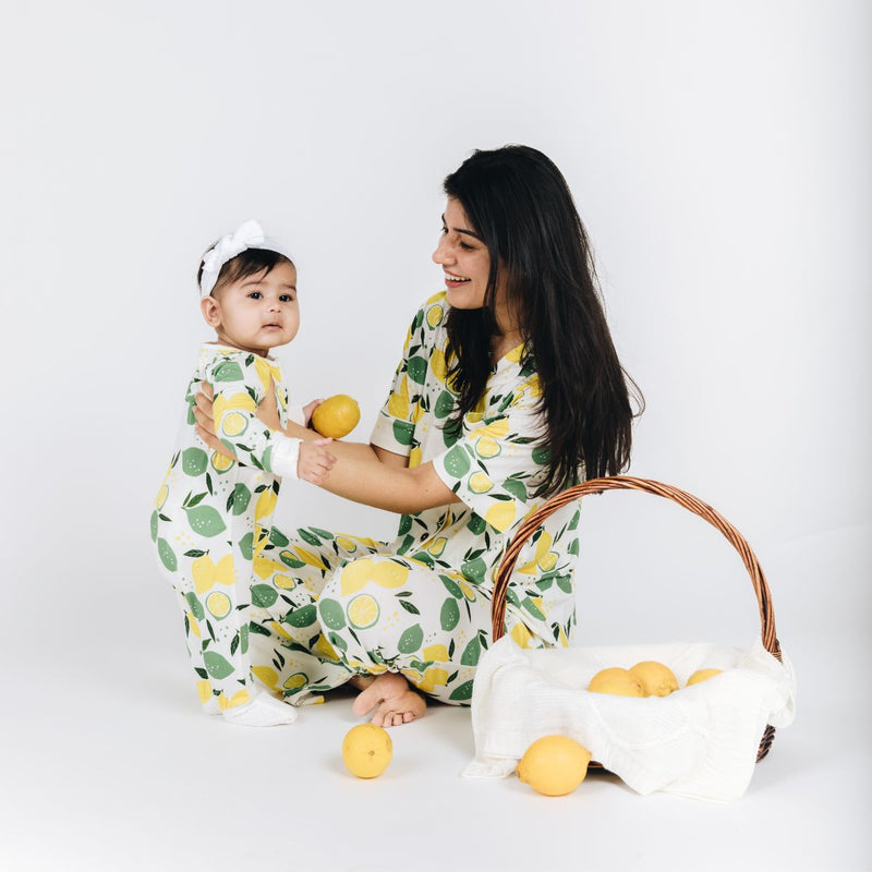 Lemon Angel Long Sleeves Zipper Romper For Baby